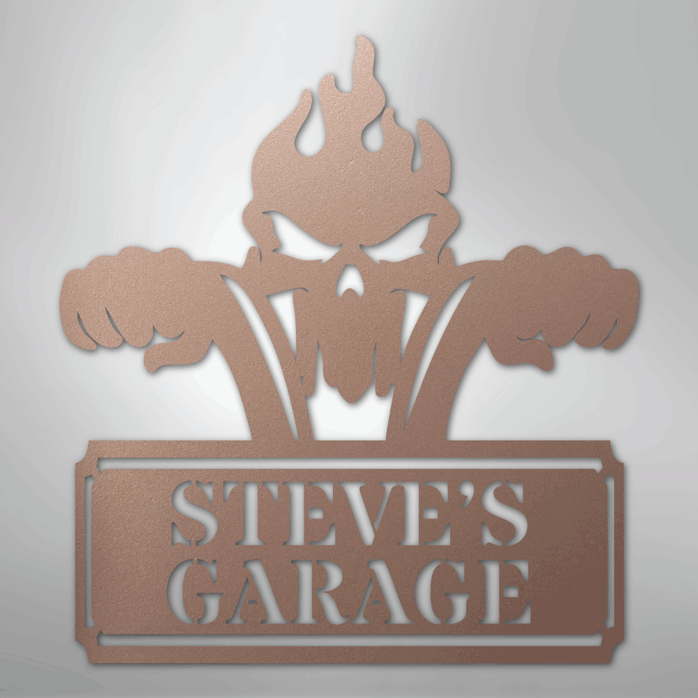 My Easy Monogram Steel Sign Rose / 24" Rough Ride Monogram - Steel Sign