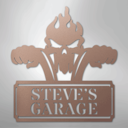 My Easy Monogram Steel Sign Rose / 24" Rough Ride Monogram - Steel Sign