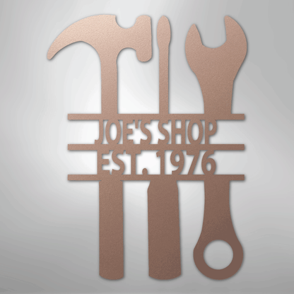 My Easy Monogram Steel Sign Rose / 24" The Garage - Steel Sign