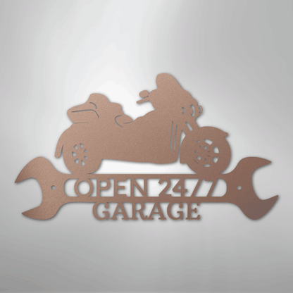 My Easy Monogram Steel Sign Rose / 24" Trike Shop Monogram - Steel Sign