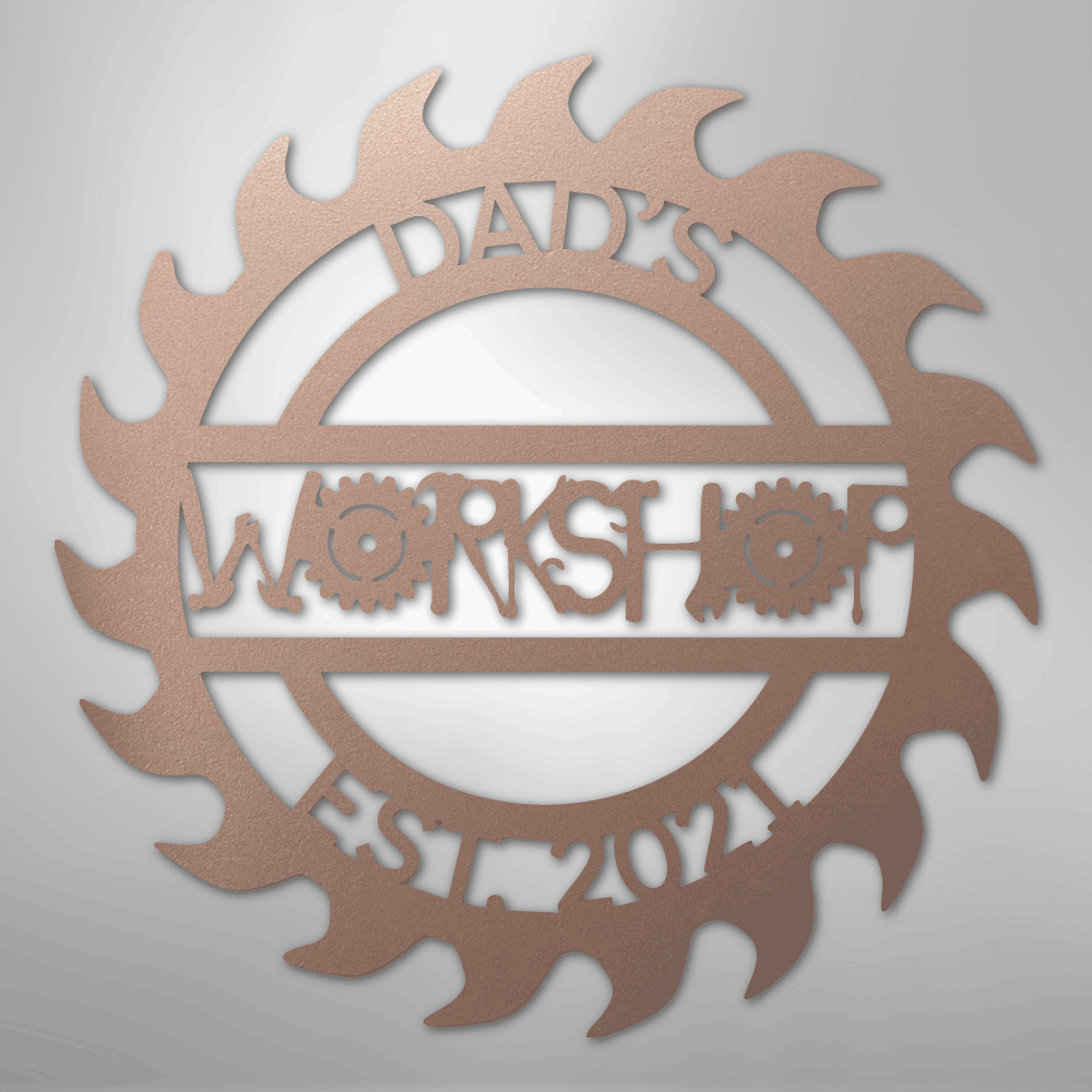 My Easy Monogram Steel Sign Rose / 24" Unique Workshop Monogram - Steel Sign