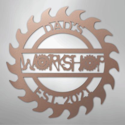 My Easy Monogram Steel Sign Rose / 24" Unique Workshop Monogram - Steel Sign