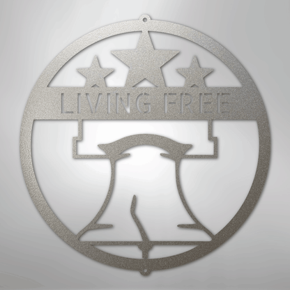 My Easy Monogram Steel Sign Silver / 12" Liberty Bell Monogram - Steel Sign