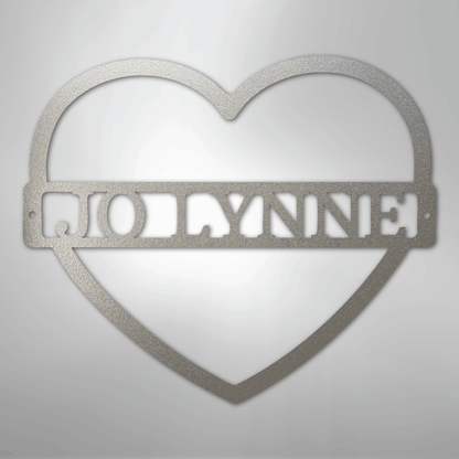 My Easy Monogram Steel Sign Silver / 12" Mother's Love Monogram - Steel Sign