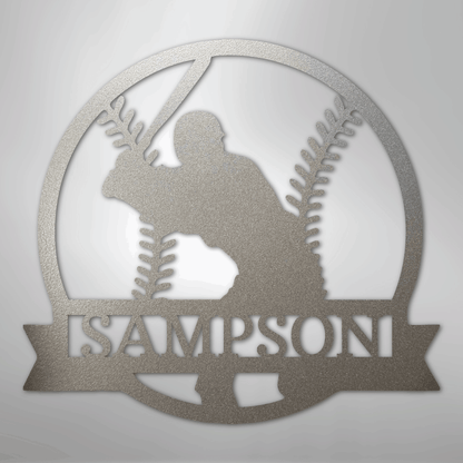 My Easy Monogram Steel Sign Silver / 12" On Deck Monogram - Metal Sign