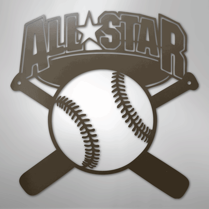 My Easy Monogram Steel Sign Stone / 24" All-Star - Metal Sign