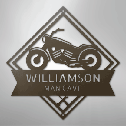 My Easy Monogram Steel Sign Stone / 24" Born to Be Wild Monogram - Steel Sign