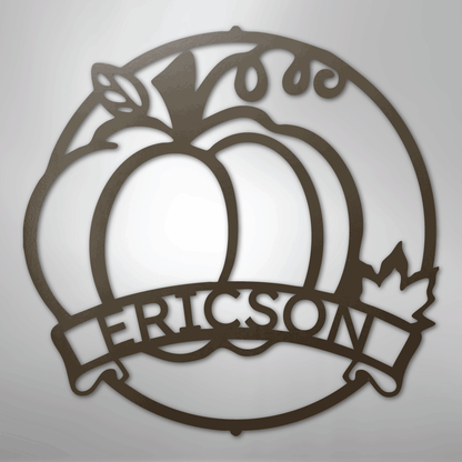 My Easy Monogram Steel Sign Stone / 24" Fall Harvest Monogram - Steel Sign