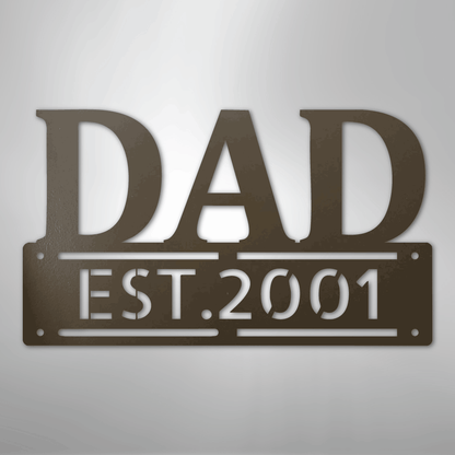 My Easy Monogram Steel Sign Stone / 24" Father's Day - Steel Sign