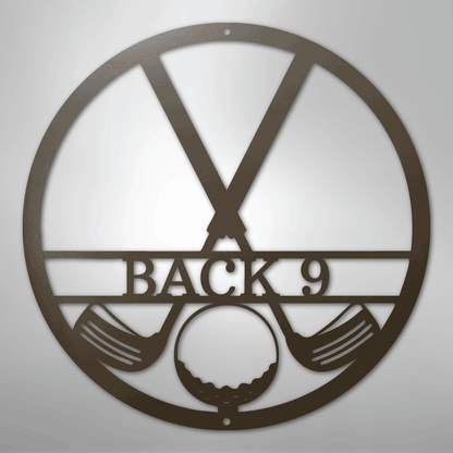 My Easy Monogram Steel Sign Stone / 24" Golf Club Monogram - Steel Sign