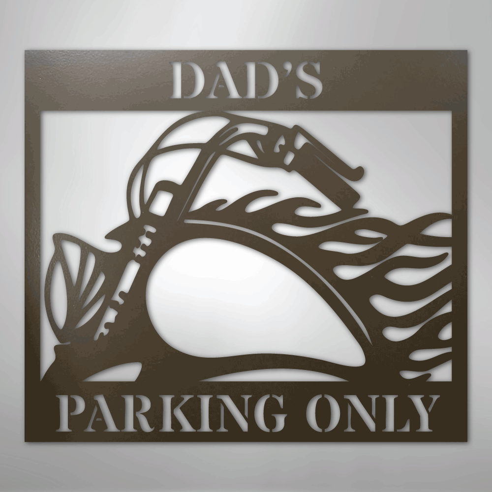 My Easy Monogram Steel Sign Stone / 24" Hog Parking - Steel Sign
