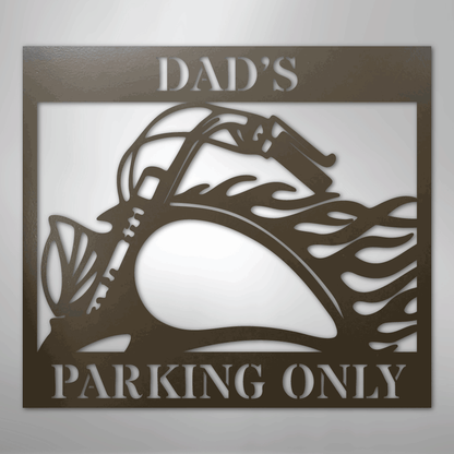 My Easy Monogram Steel Sign Stone / 24" Hog Parking - Steel Sign