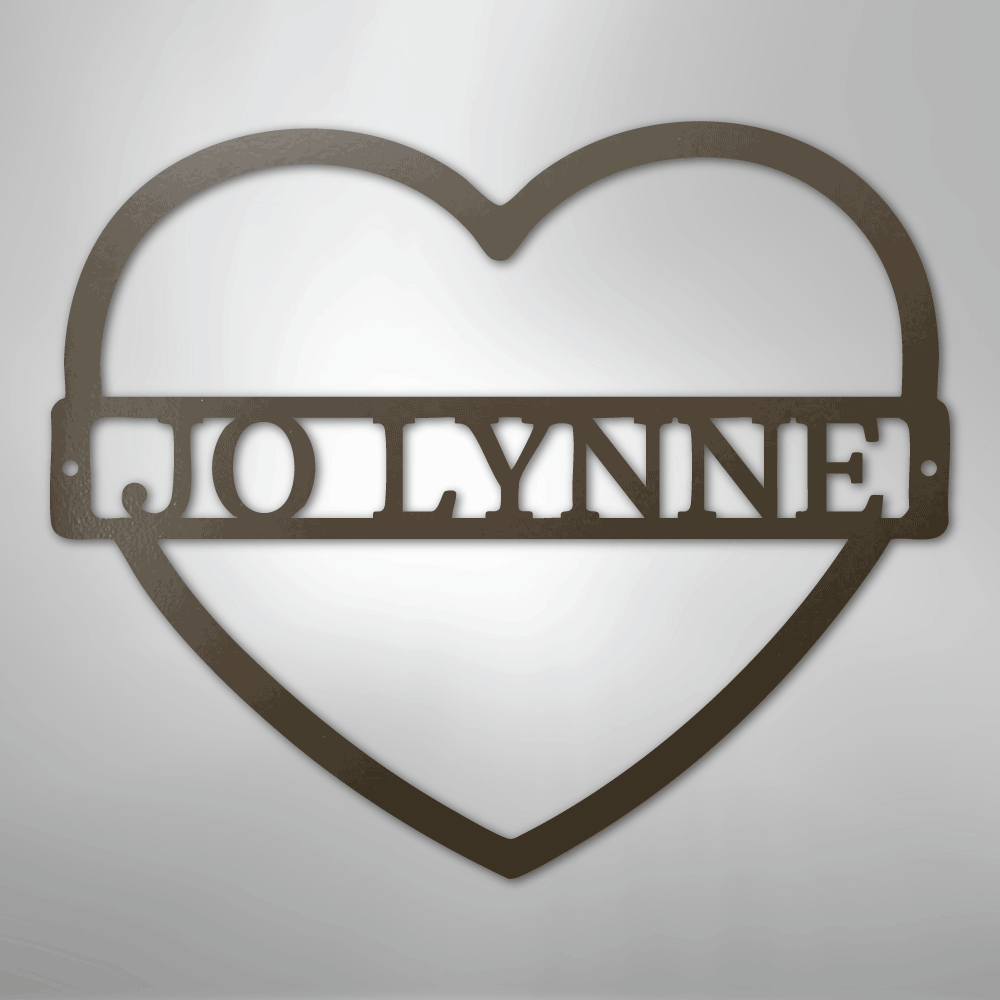 My Easy Monogram Steel Sign Stone / 24" Mother's Love Monogram - Steel Sign