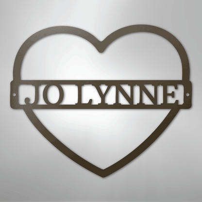 My Easy Monogram Steel Sign Stone / 24" Mother's Love Monogram - Steel Sign