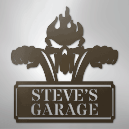 My Easy Monogram Steel Sign Stone / 24" Rough Ride Monogram - Steel Sign