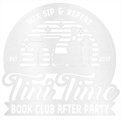 My Easy Monogram Steel Sign Tini Time Social Club Metal Sign