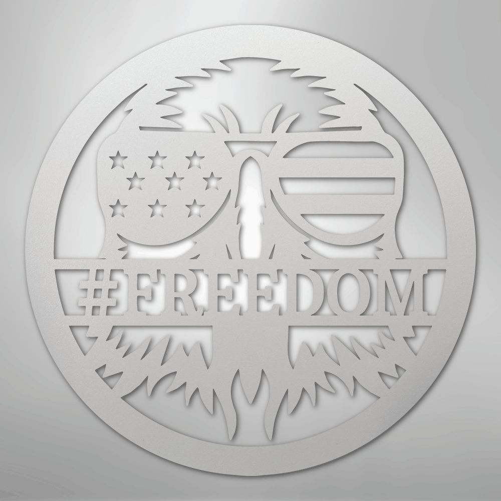 My Easy Monogram Steel Sign White / 12" American Eagle Monogram - Steel Sign