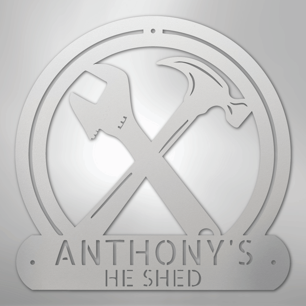 My Easy Monogram Steel Sign White / 12" Crafty Monogram - Steel Sign