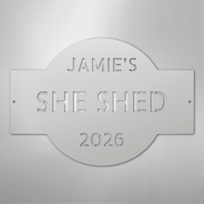 My Easy Monogram Steel Sign White / 12" Custom Plaque - Steel Sign
