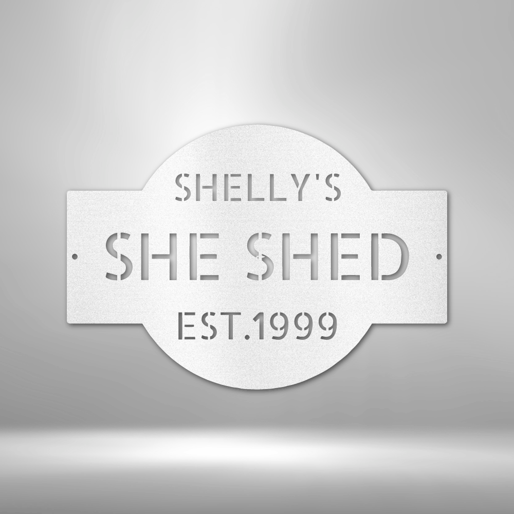 My Easy Monogram Steel Sign White / 12" Custom Plaque - Steel Sign