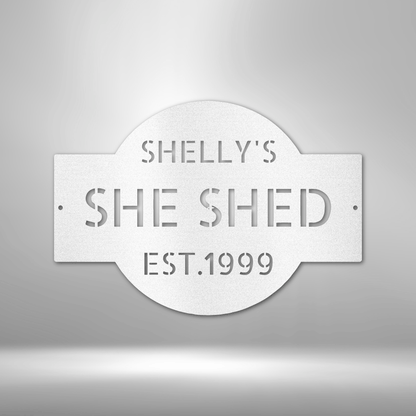 My Easy Monogram Steel Sign White / 12" Custom Plaque - Steel Sign