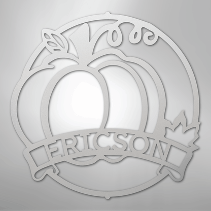 My Easy Monogram Steel Sign White / 12" Fall Harvest Monogram - Steel Sign