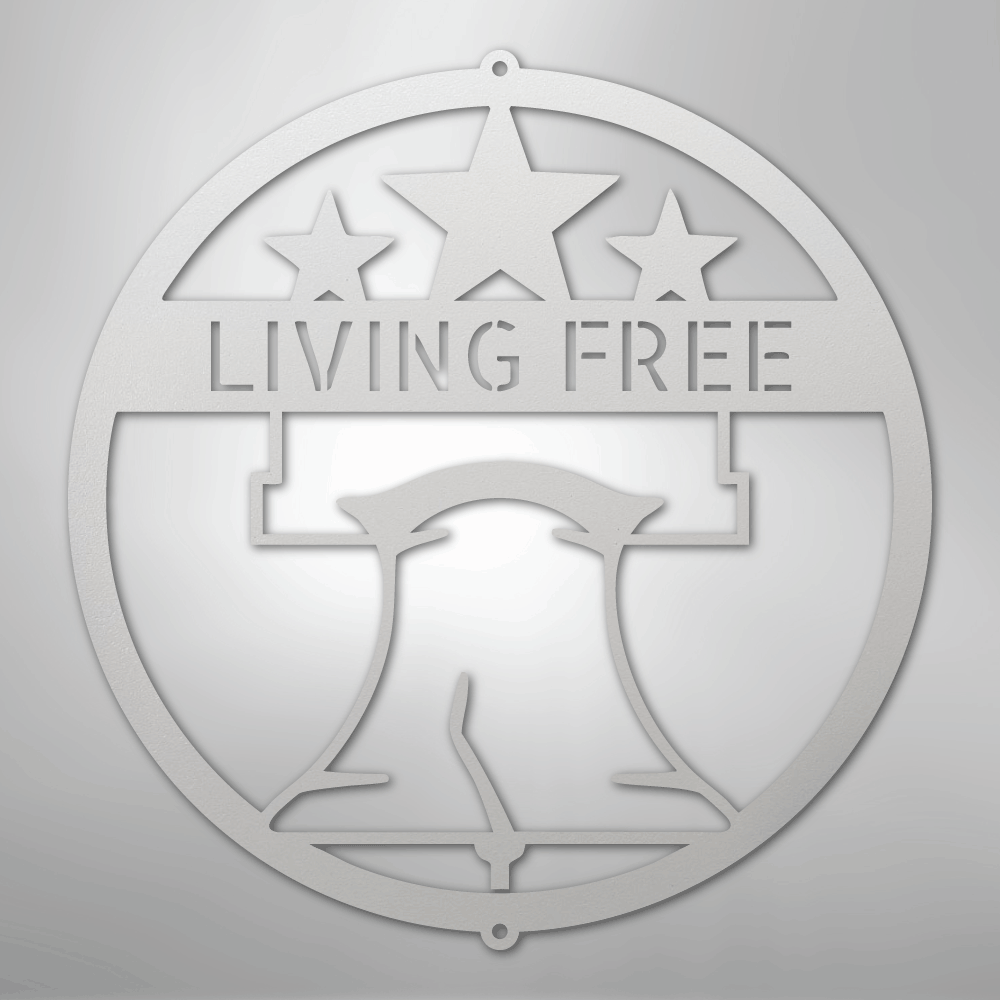 My Easy Monogram Steel Sign White / 12" Liberty Bell Monogram - Steel Sign