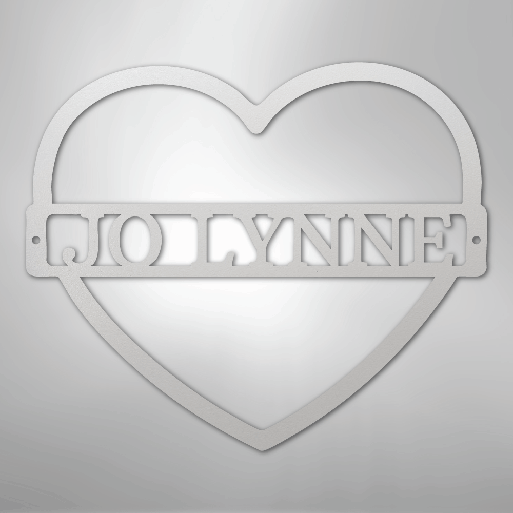 My Easy Monogram Steel Sign White / 12" Mother's Love Monogram - Steel Sign