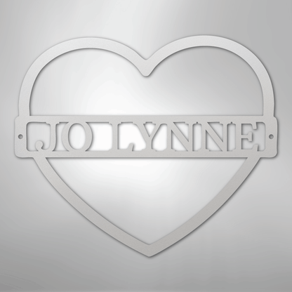 My Easy Monogram Steel Sign White / 12" Mother's Love Monogram - Steel Sign