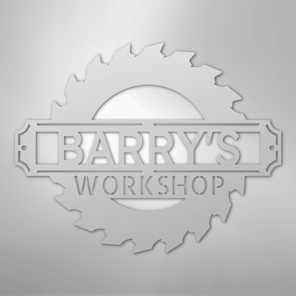 My Easy Monogram Steel Sign White / 12" Sawmill Monogram - Steel Sign