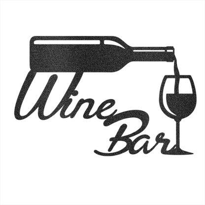 My Easy Monogram Steel Sign Wine Bar - Steel Sign