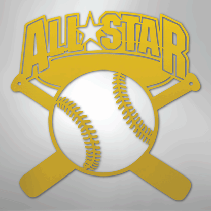 My Easy Monogram Steel Sign Yellow / 24" All-Star - Metal Sign