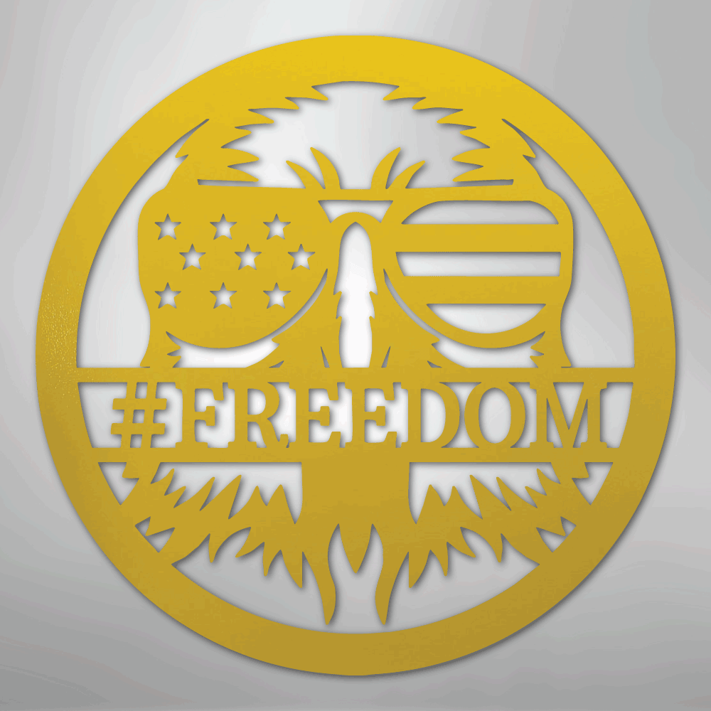 My Easy Monogram Steel Sign Yellow / 24" American Eagle Monogram - Steel Sign