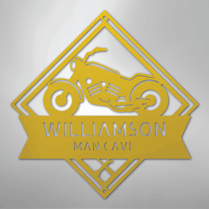 My Easy Monogram Steel Sign Yellow / 24" Born to Be Wild Monogram - Steel Sign