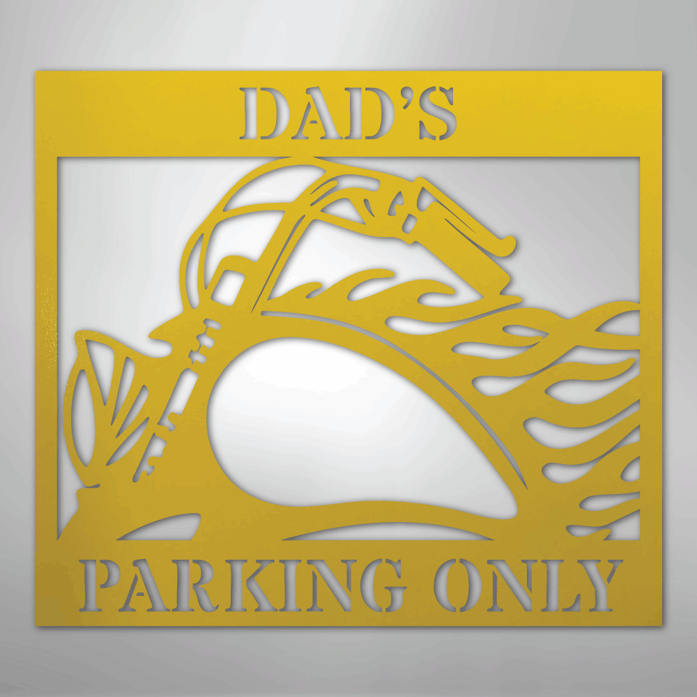 My Easy Monogram Steel Sign Yellow / 24" Hog Parking - Steel Sign