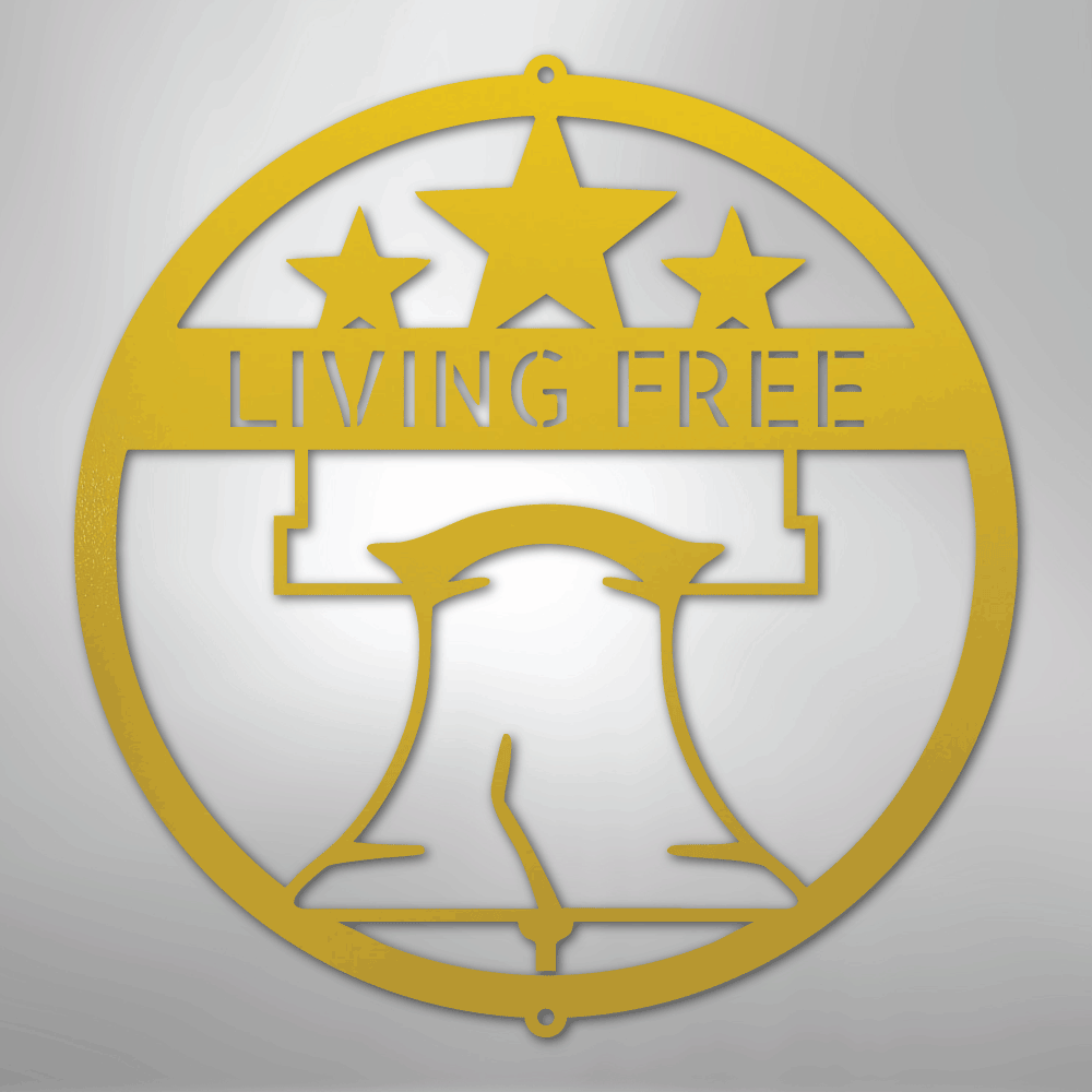 My Easy Monogram Steel Sign Yellow / 24" Liberty Bell Monogram - Steel Sign
