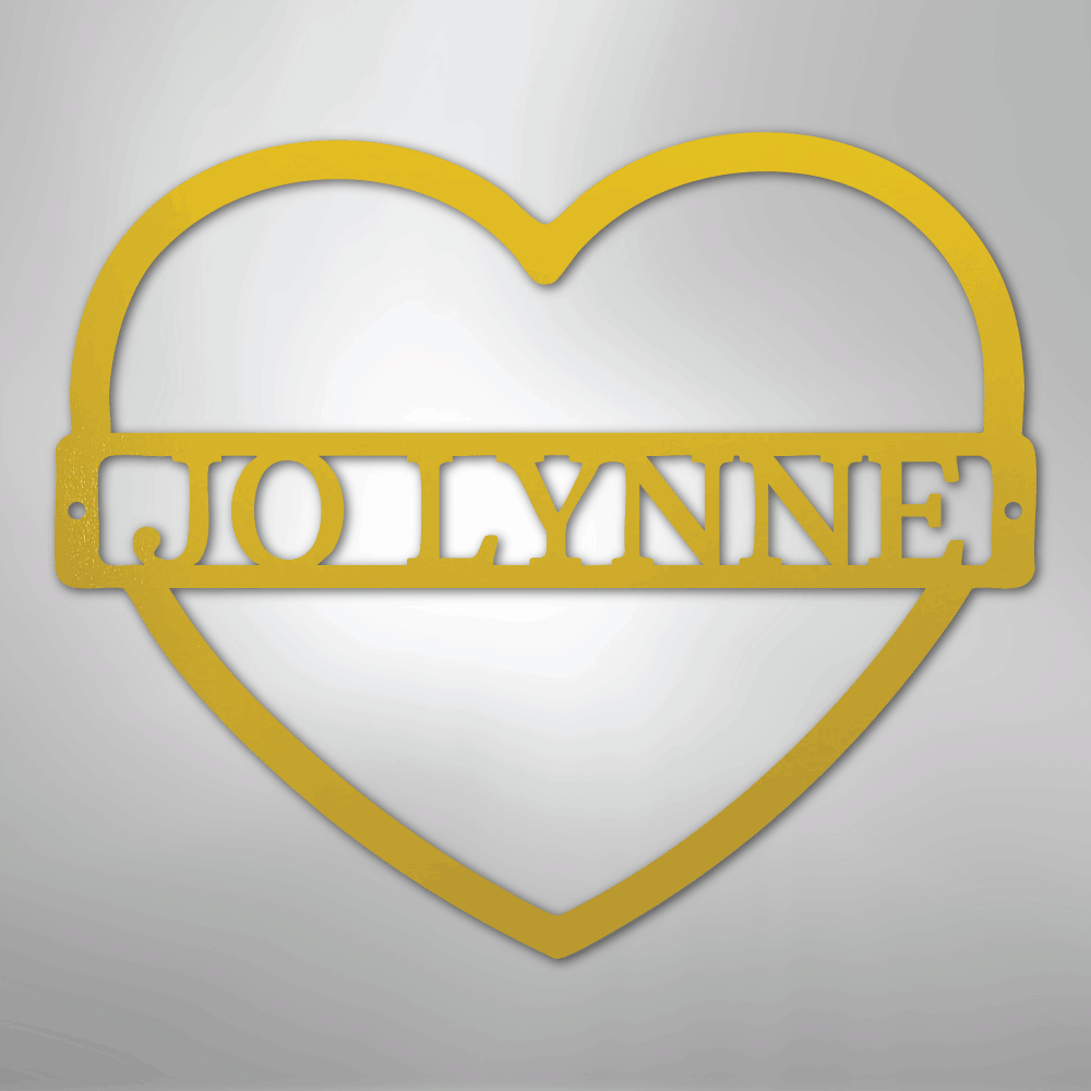 My Easy Monogram Steel Sign Yellow / 24" Mother's Love Monogram - Steel Sign