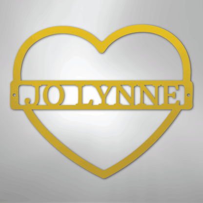 My Easy Monogram Steel Sign Yellow / 24" Mother's Love Monogram - Steel Sign