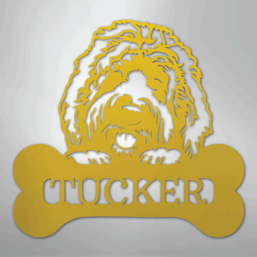 My Easy Monogram Steel Sign Yellow / 24" Pick Your Pup Monogram - Steel Sign