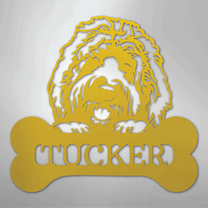 My Easy Monogram Steel Sign Yellow / 24" Pick Your Pup Monogram - Steel Sign
