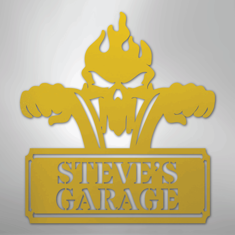 My Easy Monogram Steel Sign Yellow / 24" Rough Ride Monogram - Steel Sign