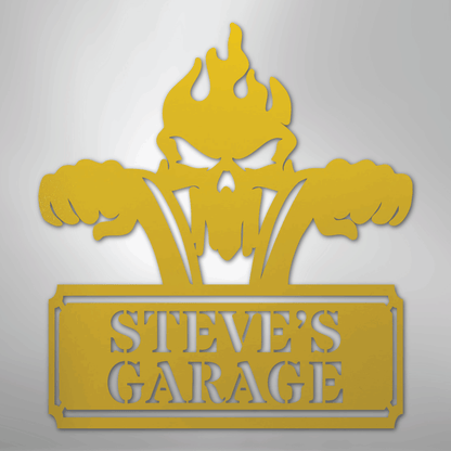 My Easy Monogram Steel Sign Yellow / 24" Rough Ride Monogram - Steel Sign