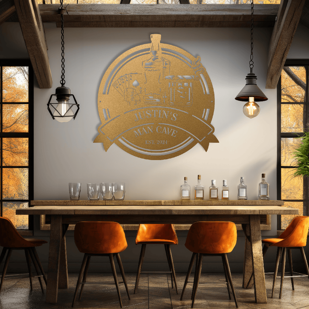 MyEasyMonogram Steel Sign Custom Steel Wall Decor