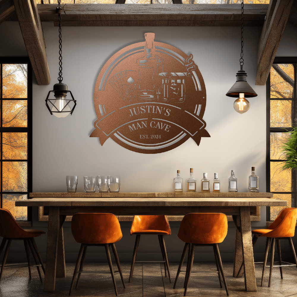 MyEasyMonogram Steel Sign Custom Steel Wall Decor
