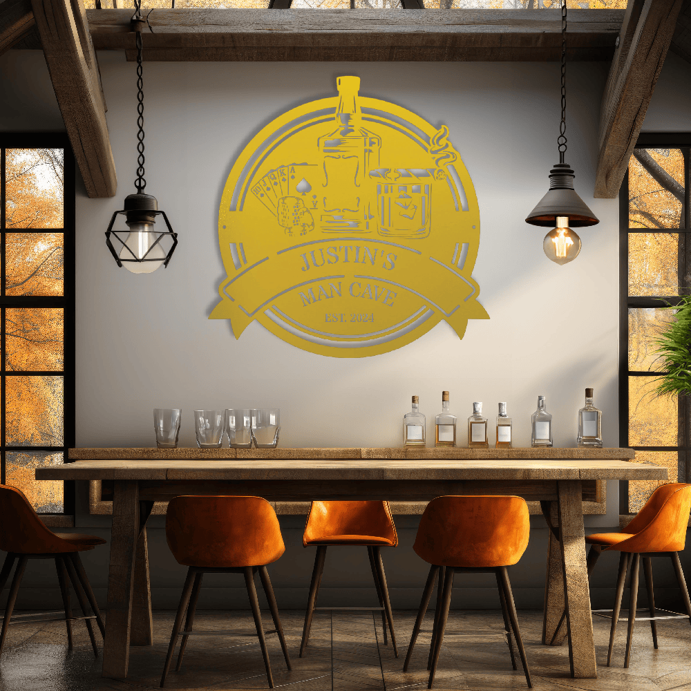 MyEasyMonogram Steel Sign Custom Steel Wall Decor
