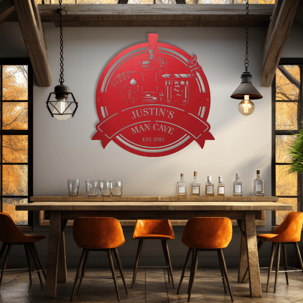 MyEasyMonogram Steel Sign Custom Steel Wall Decor