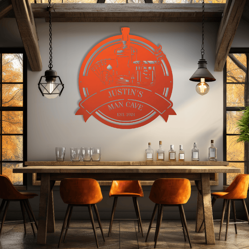 MyEasyMonogram Steel Sign Custom Steel Wall Decor