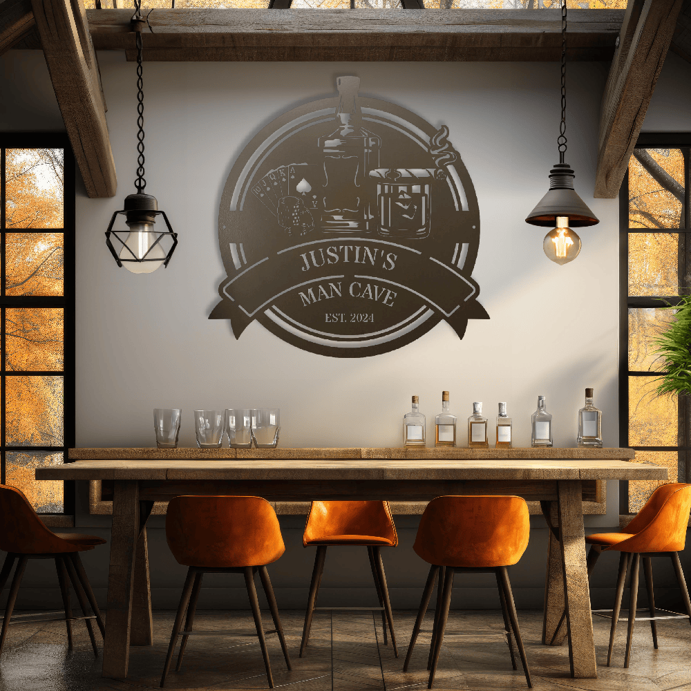 MyEasyMonogram Steel Sign Custom Steel Wall Decor