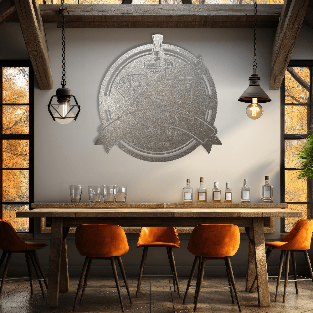 MyEasyMonogram Steel Sign Custom Steel Wall Decor