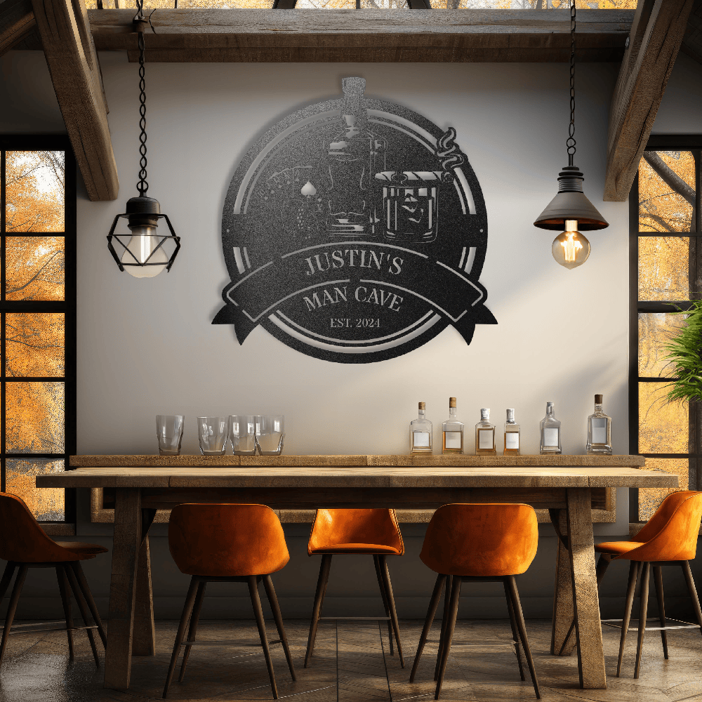 MyEasyMonogram Steel Sign Custom Steel Wall Decor